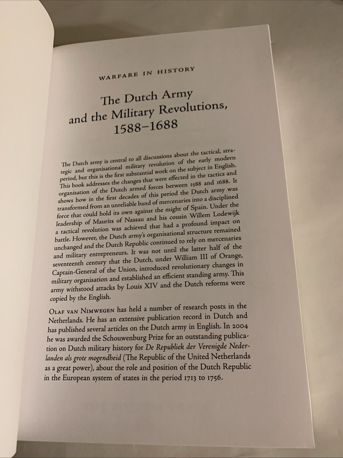 Dutch Army and the Military Revolutions, 1588-1688, Hardcover by Van Nimwegen…
