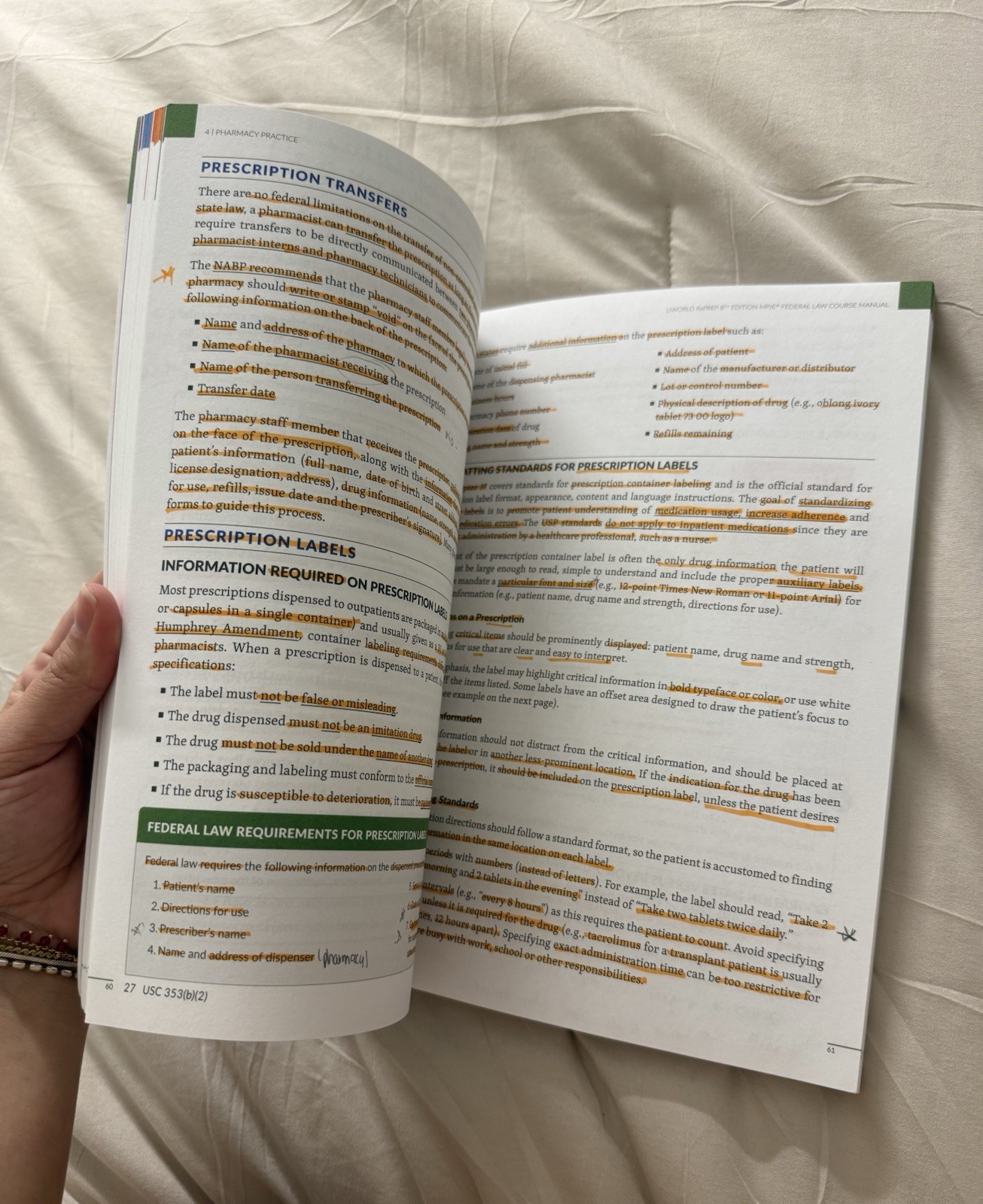 UWorld RxPrep’s MPJE Review Course 2025 8th Edition. Pharmacy Law Summary Book