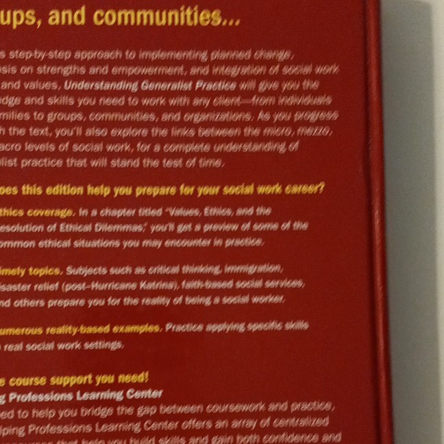 Brooks/Cole Understanding Generalist Practice 5th Ed HC 2009 Kirst-Ashman