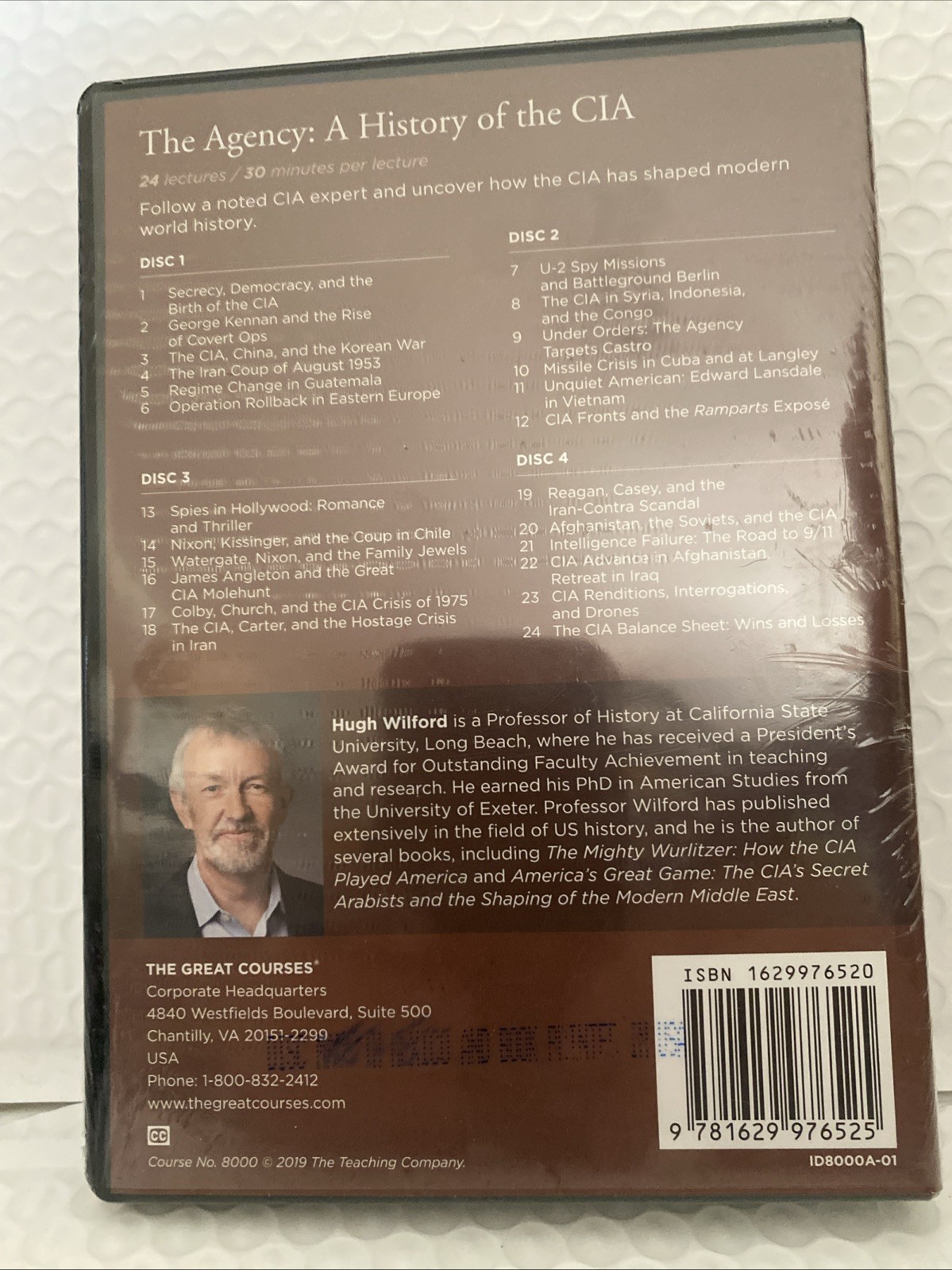 The Great Courses – The Agency : A History of the CIA – DVDs/Course Guidebook