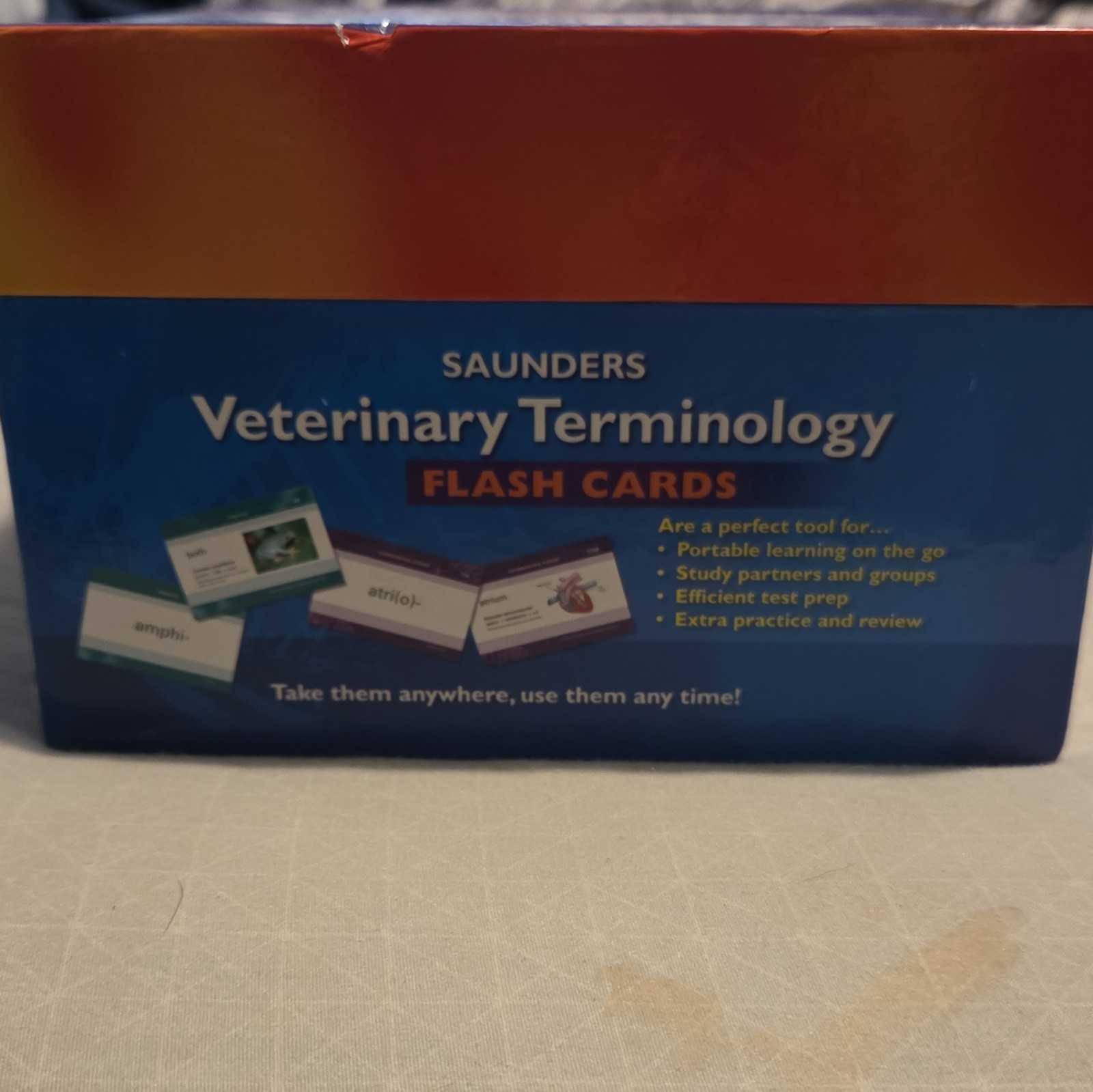 Saunders Veterinary Terminology Flash Cards 530 Full Color Cards Complete