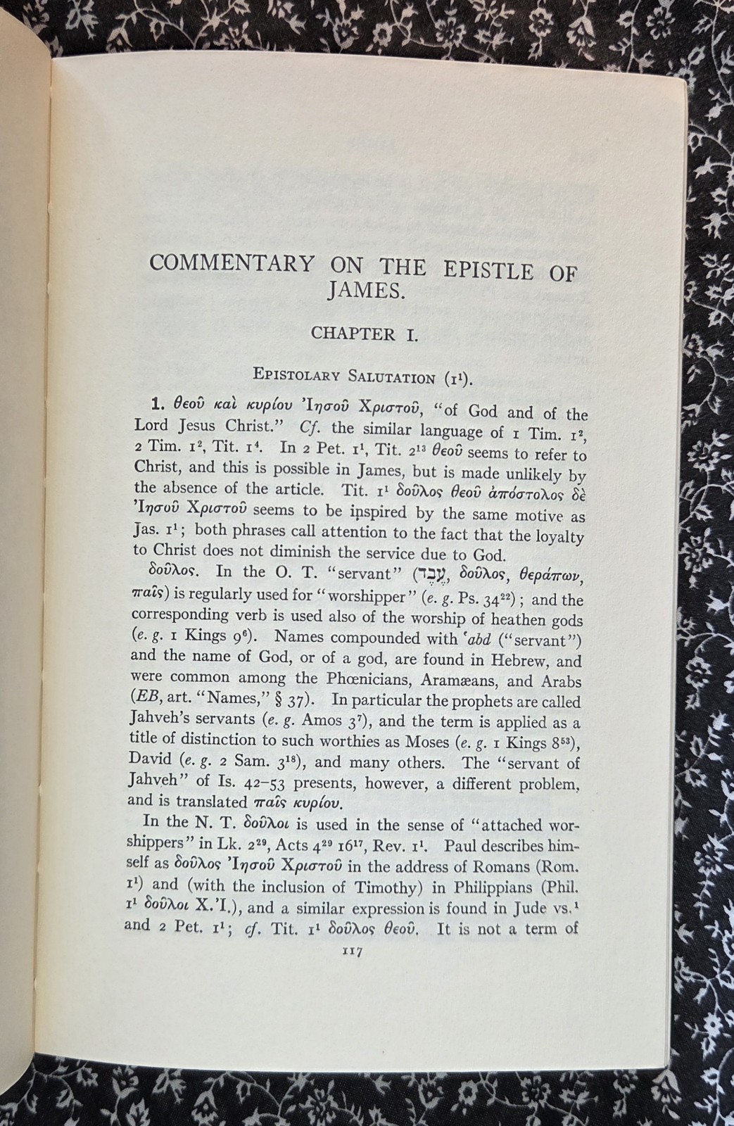 The Book Of St. James, The International Critical Commentary James Ropes 1978 HC