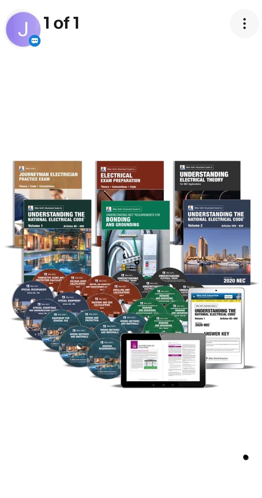 Mike Holt’s Journeyman Comprehensive Electrical Exam Prep DVD Library, 2017 NEC