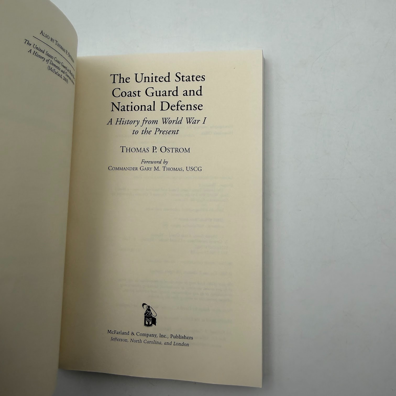 United States Coast Guard and National Defense : A History from World War I