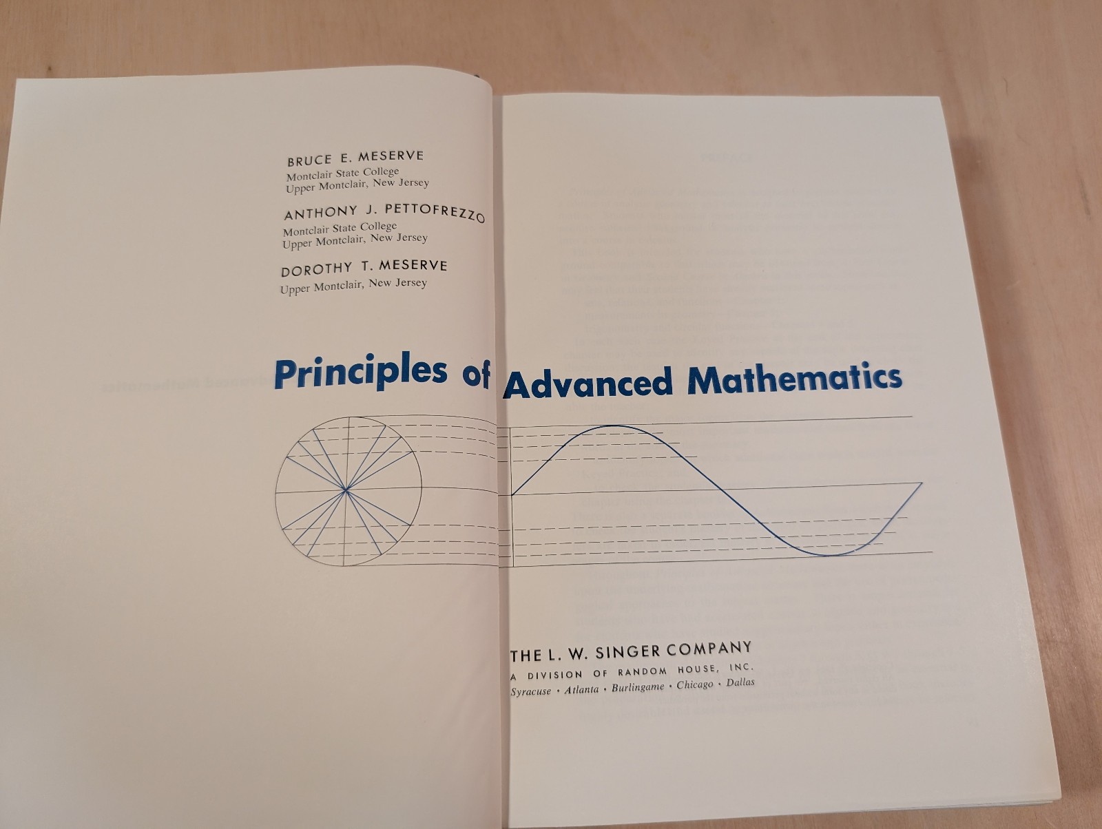 Principles of Advanced Mathematics Book 1964. Teacher’s Edition HC
