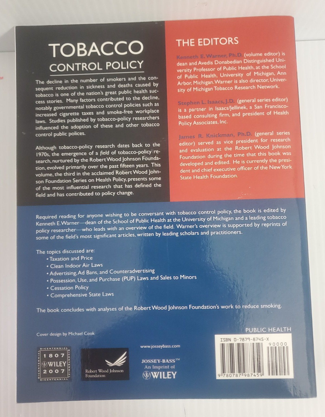 Tobacco Control Policy: Series on Public Health Policy