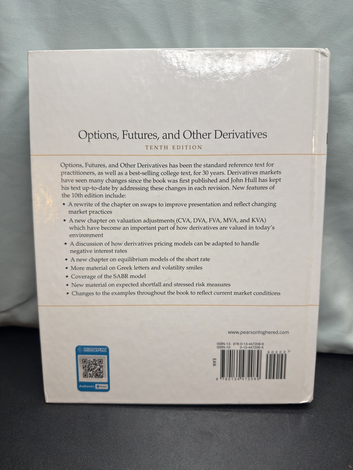 Options, Futures, and Other Derivatives Hardcover John Hull Used Code Good