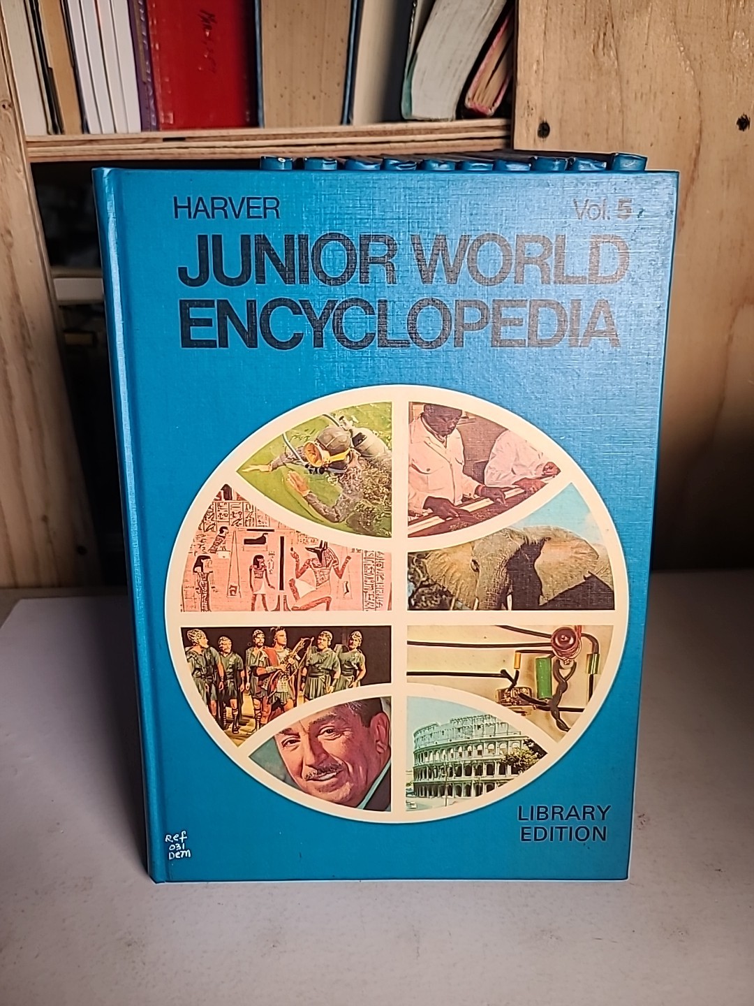 Harver Junior World Encyclopedia Complete Set 16 Volumes Hardcover Atlas Index