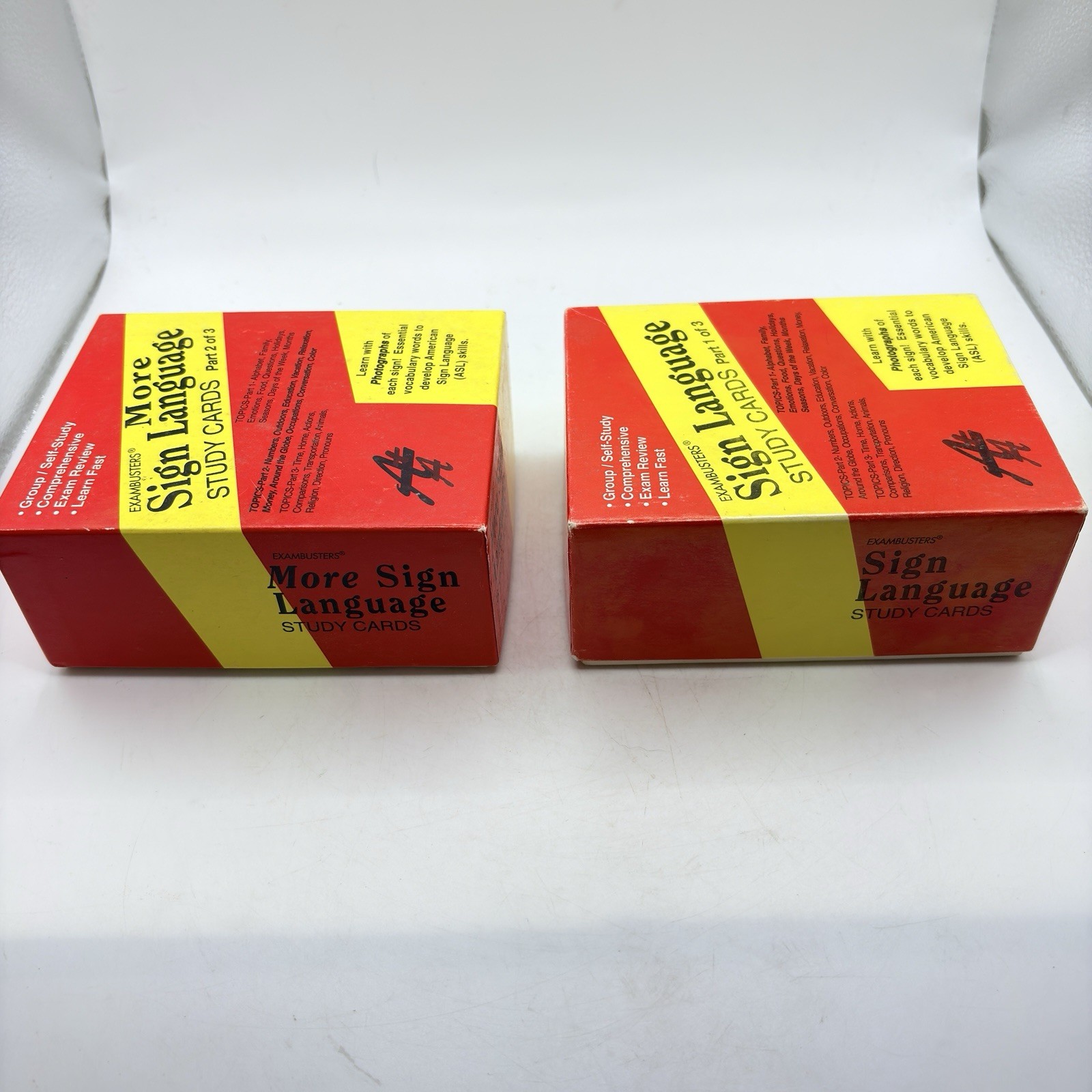 Exambusters More Sign Language Study Cards Parts 1 & 2 Group/Self Study