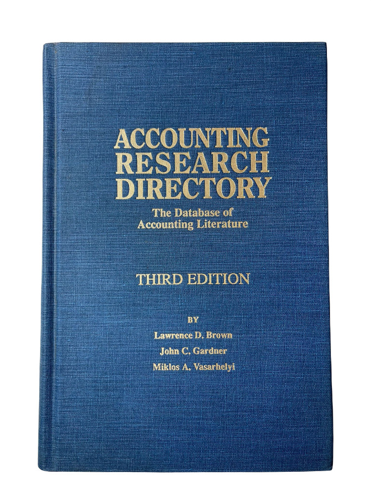 Accounting Research Directory: The Database of Accounting Literature 3rd Edition