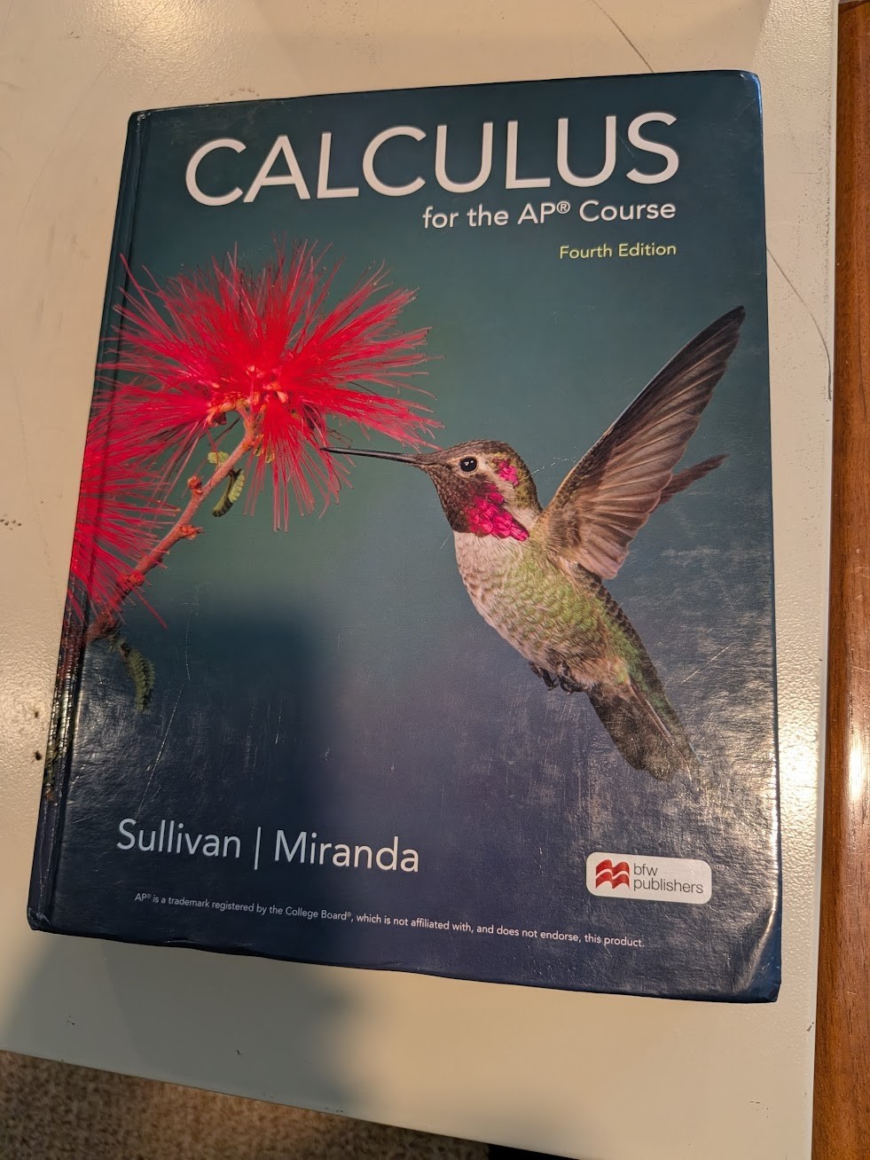 Calculus for the AP Course 4th Edition Michael Sullivan 2023 Hardcover Very Good