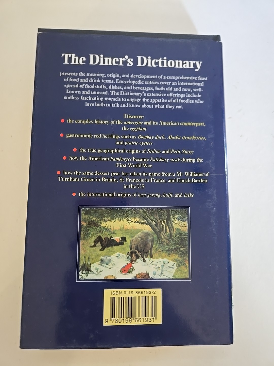 Diner’s Dictionary : Food and Drink from a to Z by John Ayto (1994, Hardcover)