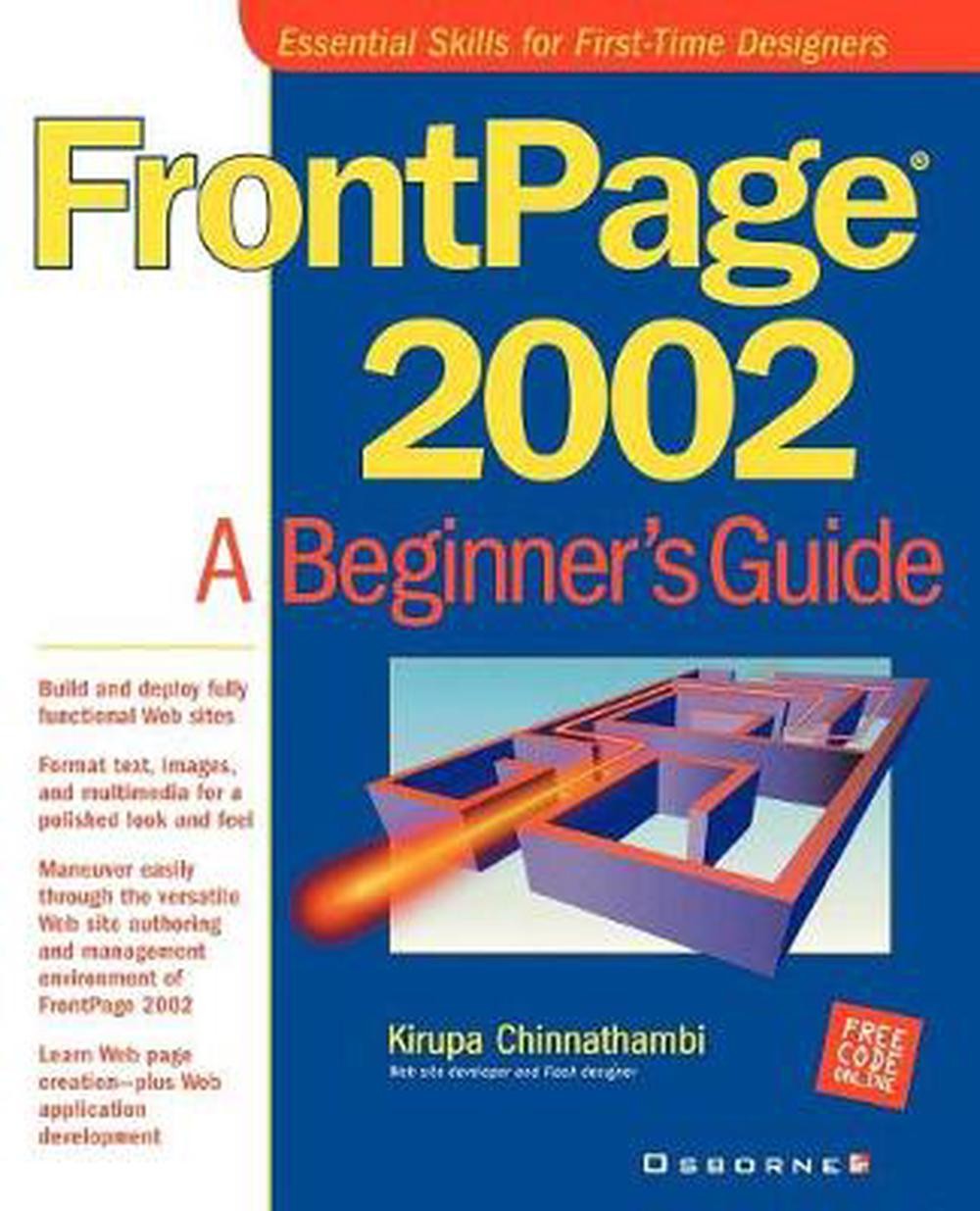 FrontPage X: A Beginner’s Guide by Kirupa Chinnathambi (English) Paperback Book