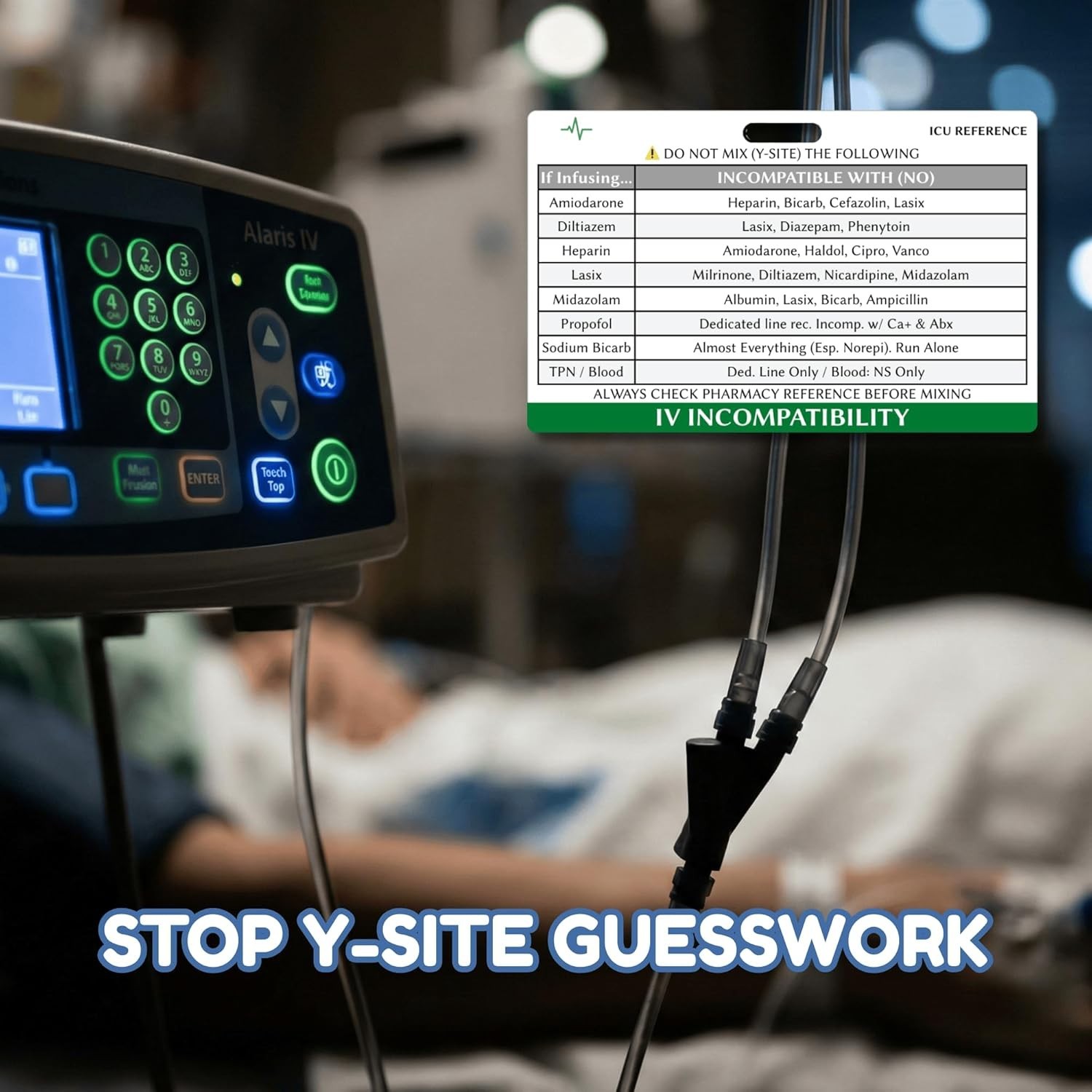 ICU Drips Vasopressors Cheat Sheet Badge Buddy Critical Care Cards