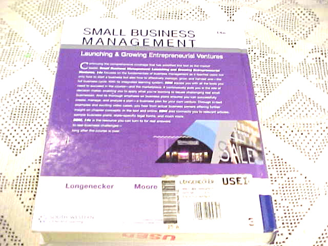 College Book Longenecker Small Business Management 14e 744 Pages Printed Canada