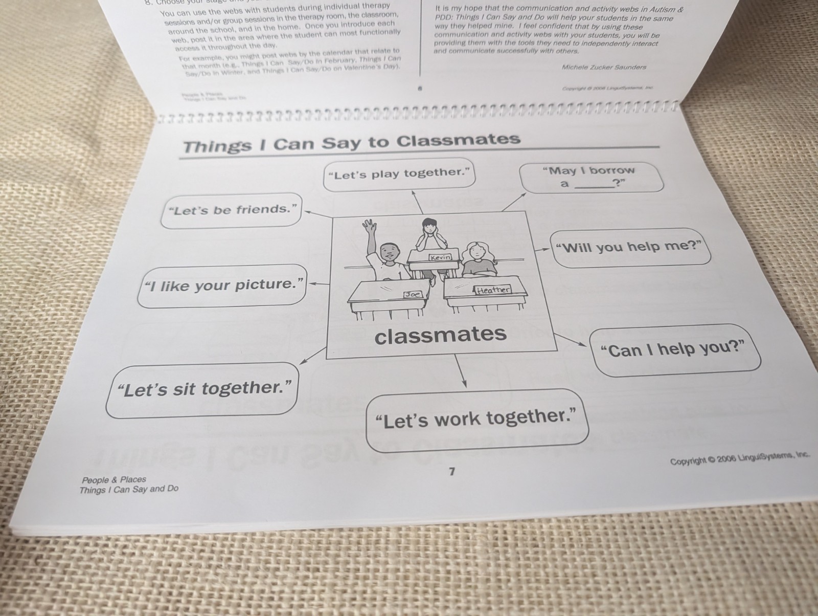 AUTISM & PDD: THINGS I CAN SAY AND DO: PEOPLE & PLACES EUC W/ CD