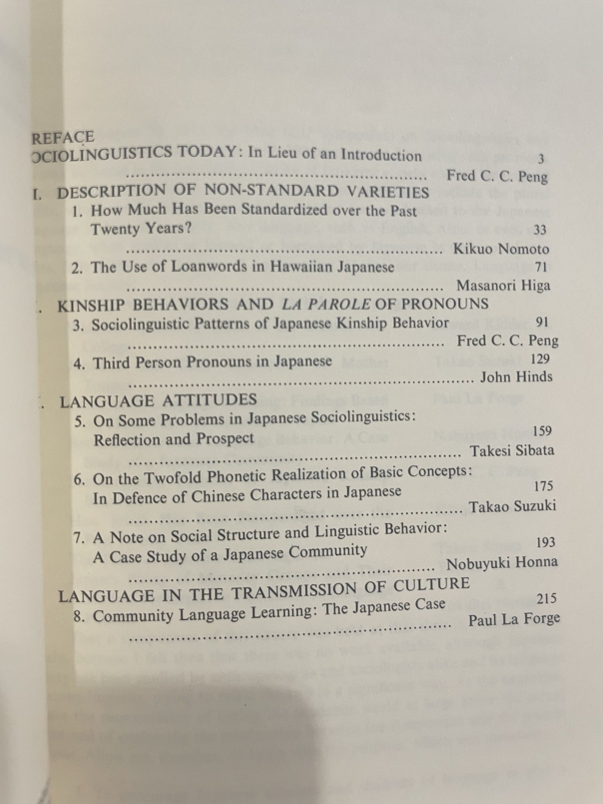 (Rare) Language and Society In Japan: Current Issues In Sociolinguistics. 1981