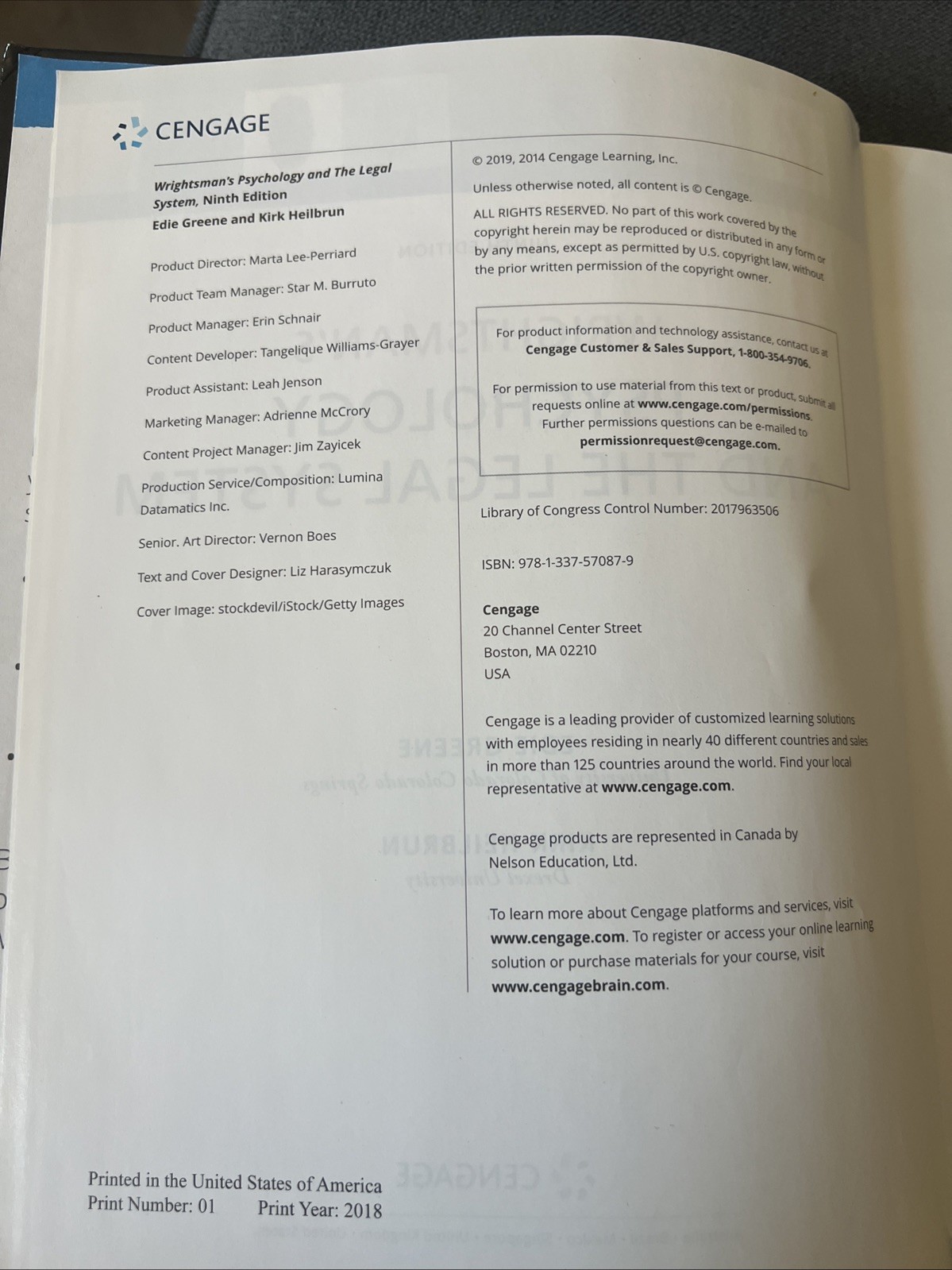 Wrightsman’s Psychology and the Legal System by Kirk Heilbrun and Edith Greene