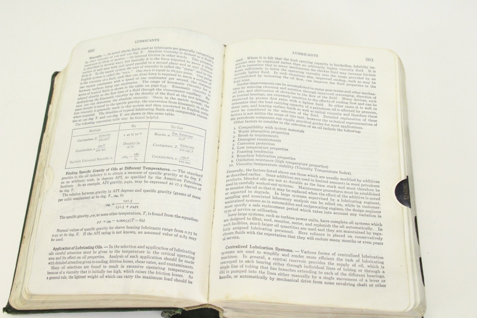 Machinery’s Handbook 18th Edition 1969 Edition Soft Cover Tab