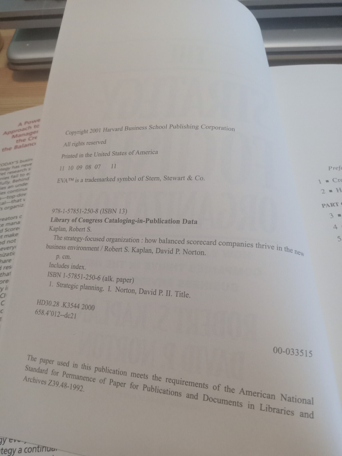 The Strategy-Focused Organization Kaplan & Norton 2001 400 Pages