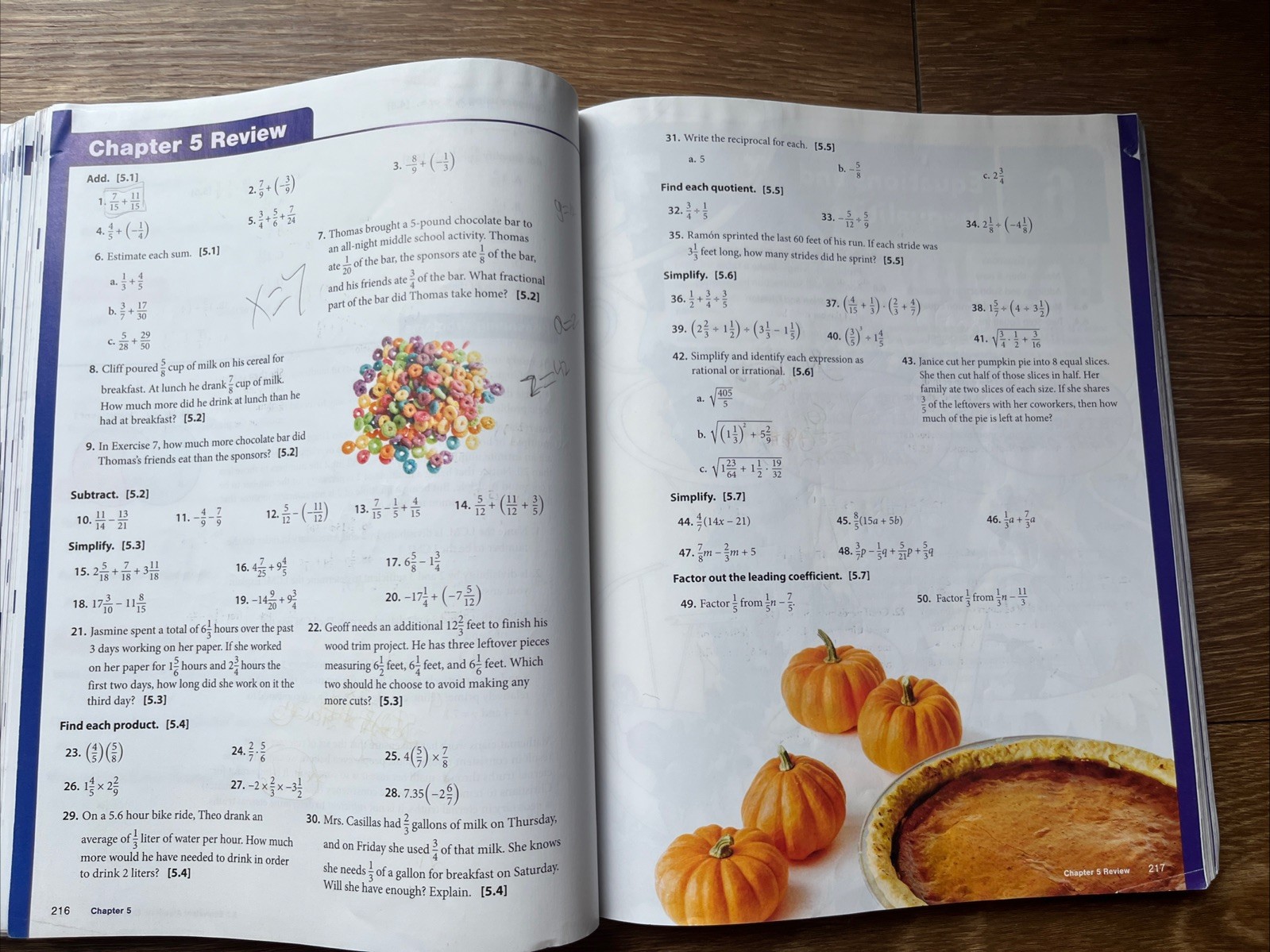 BJU Press Fundamentals of Math. Blank Questions! (Third Ed). 7th Grade.