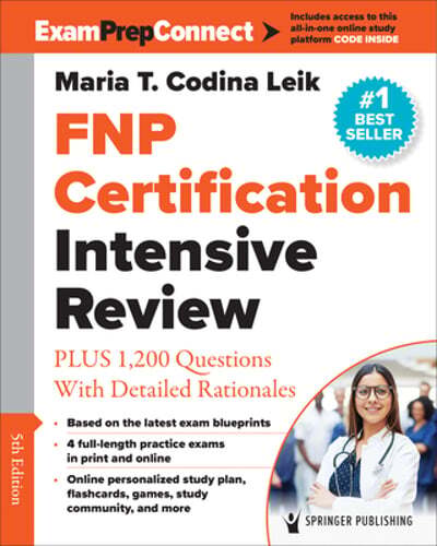 Fnp Certification Intensive Review: Plus 1,200 Questions with Detailed: New