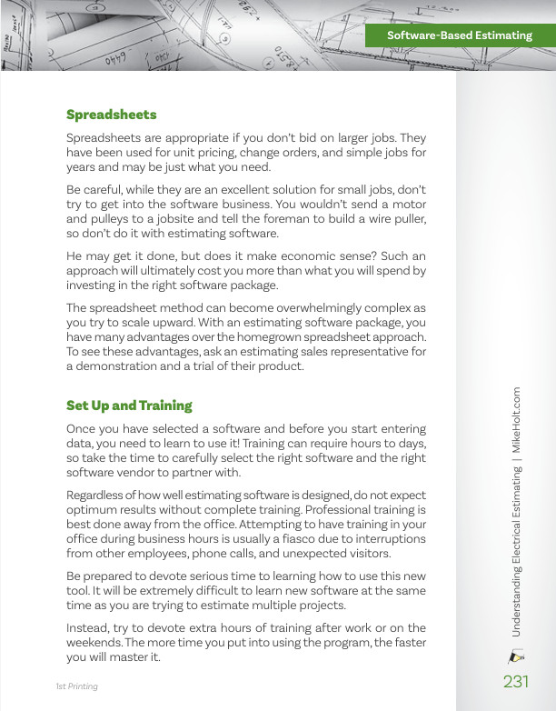 Mike Holt’s Illustrated Guide to Understanding Electrical Estimating textbook