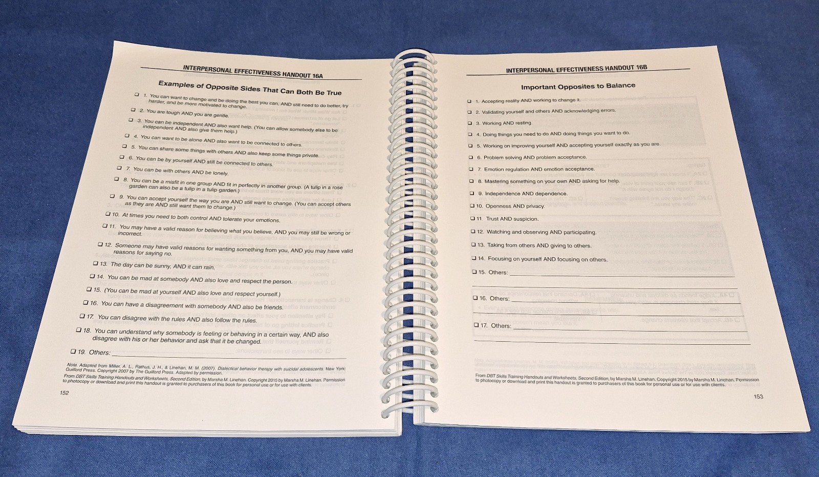 DBT Skills Training Handouts & Worksheets by Marsha M. Linehan – 2nd Edition