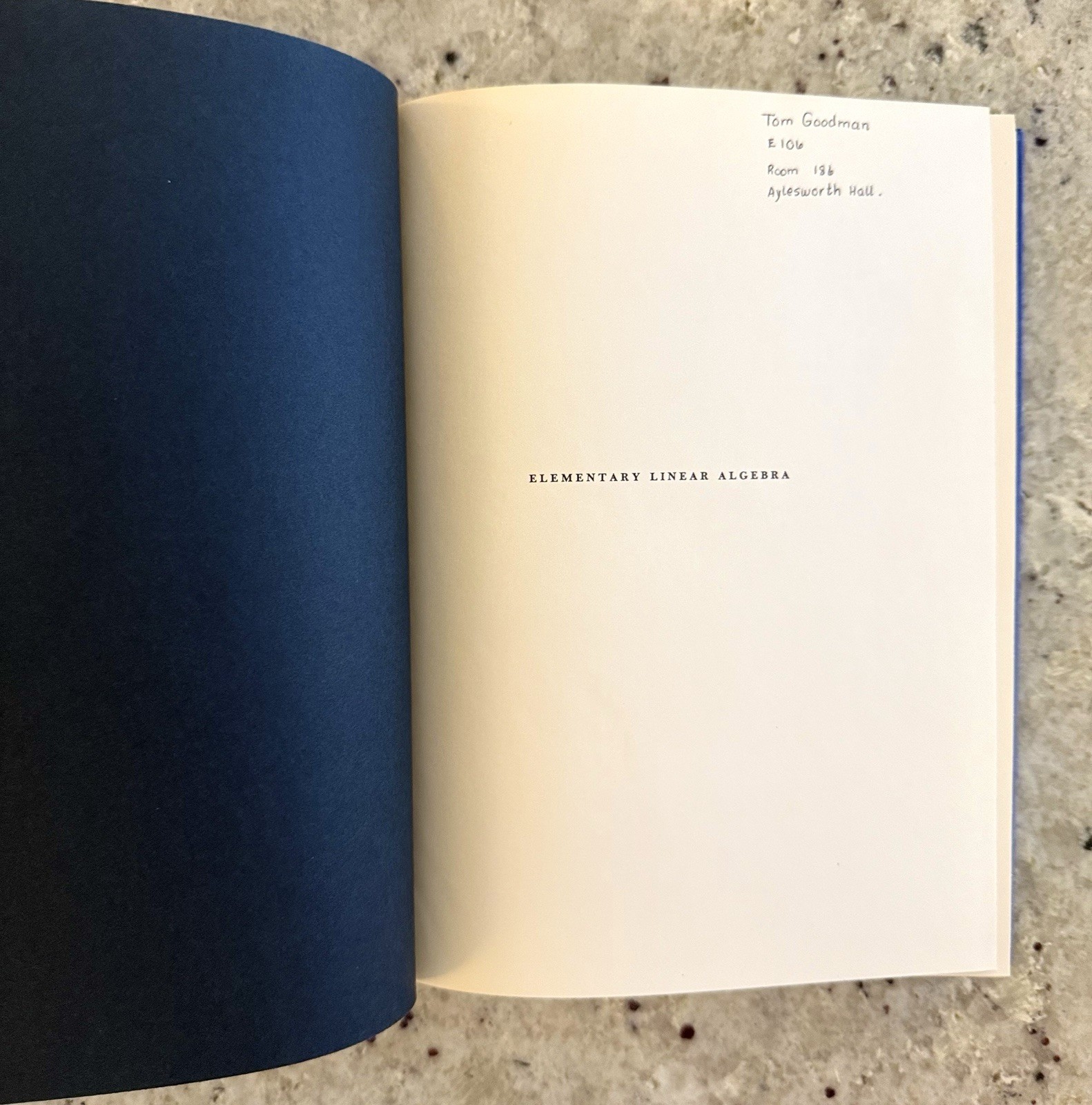 VTG 1968 Elementary Linear Algebra by Shields (Stanford) HC 1st Ed 2nd Print