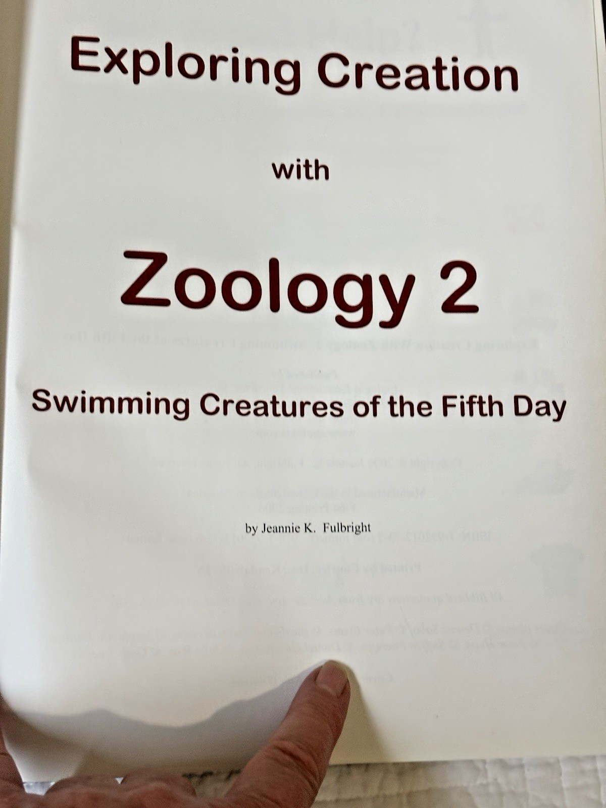 Exploring Creation With Zoology Vol 1 Young Explorers Series Fulbright Apologia