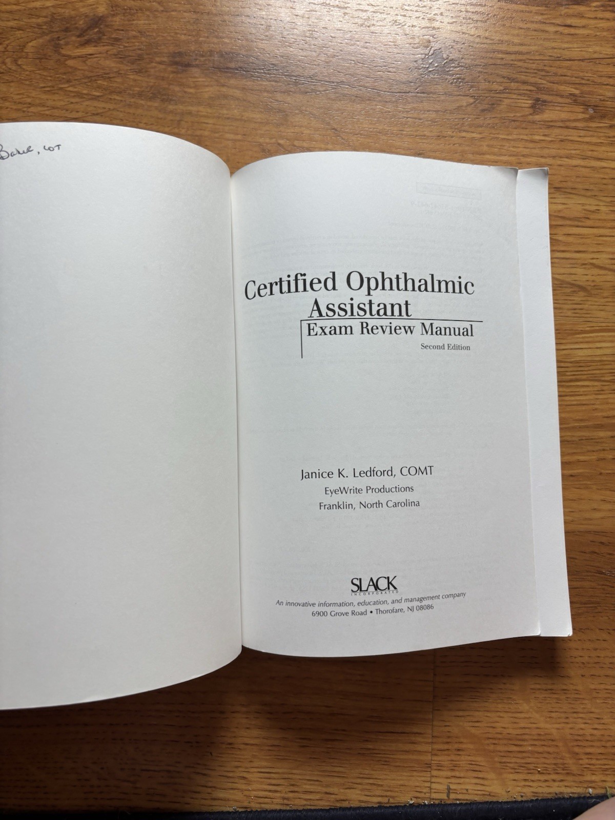 The Basic Bookshelf for Eyecare Professionals Ser.: Certified Ophthalmic…