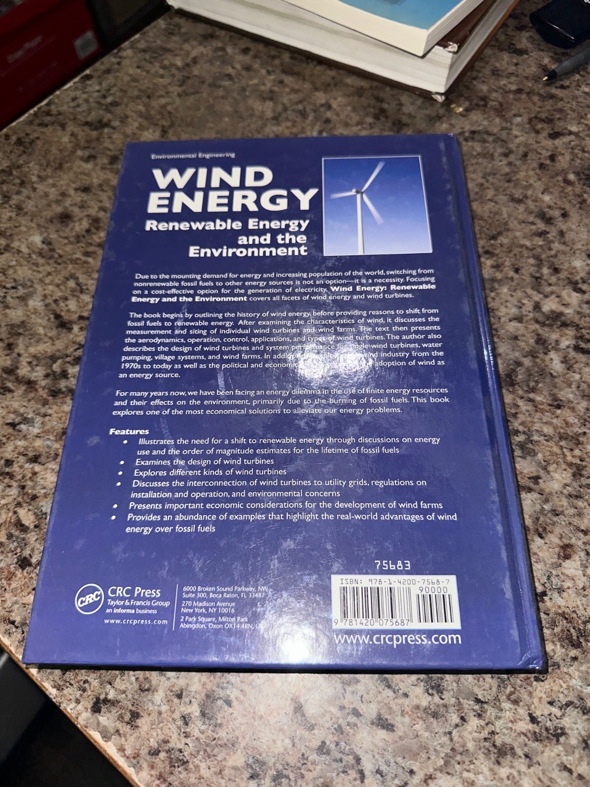 Wind Energy: Renewable Energy and the Environment, Nelson, Vaughn, 9781420075687