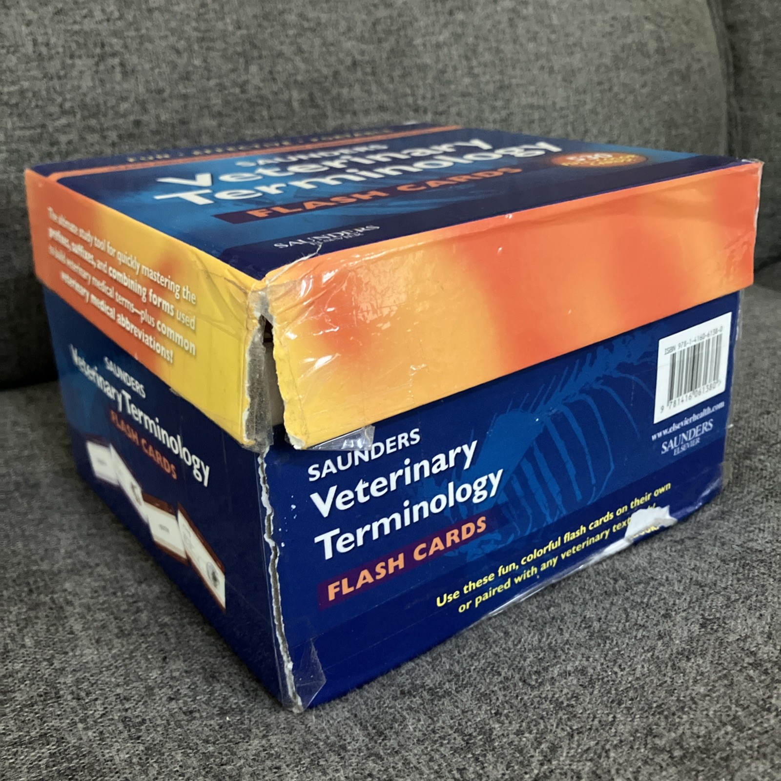 Saunders Veterinary Terminology Flash Cards 530 Full Color Cards Complete Set