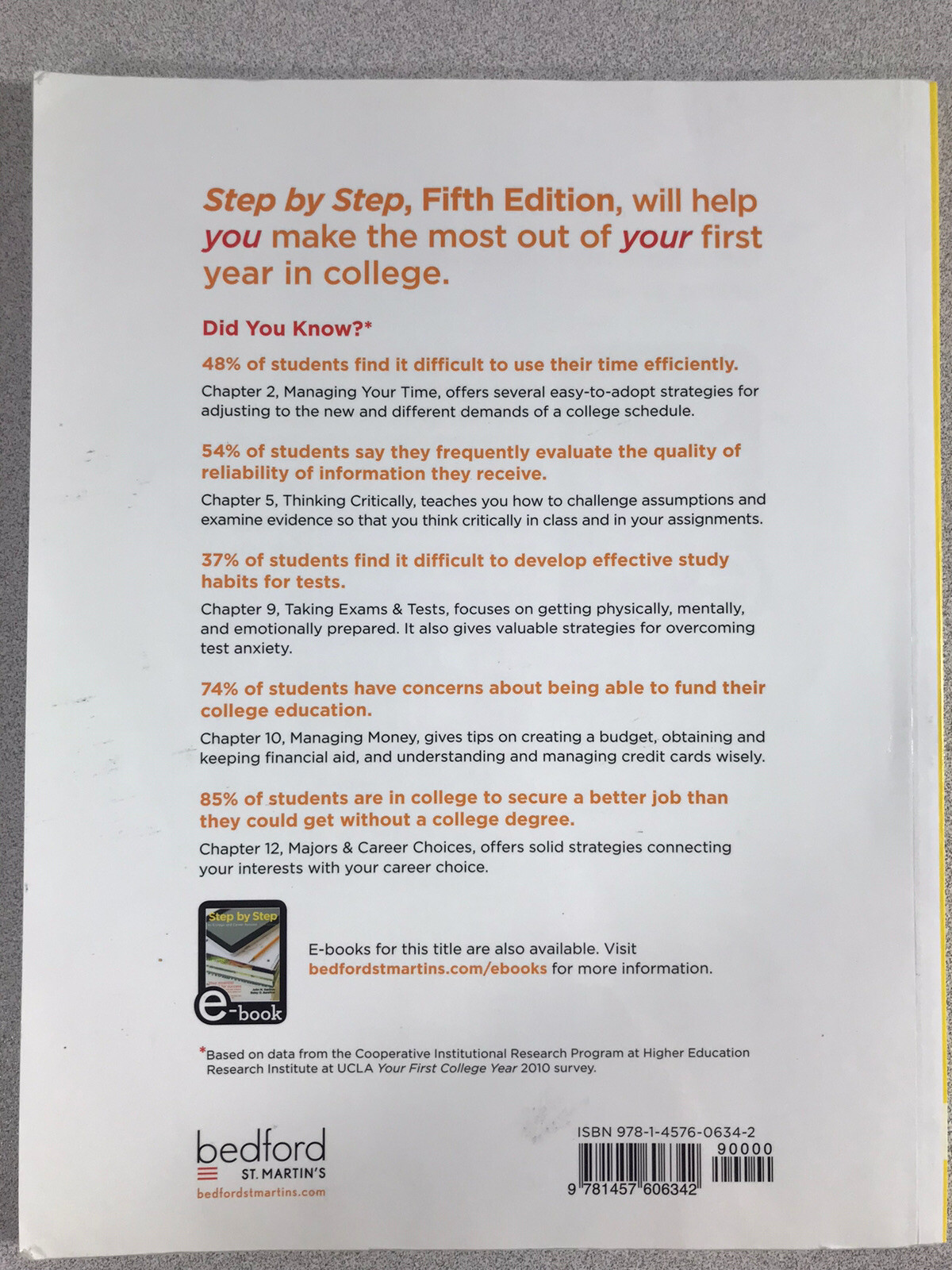 Step By Step To college And Career Success Fifth Edition With Access Code