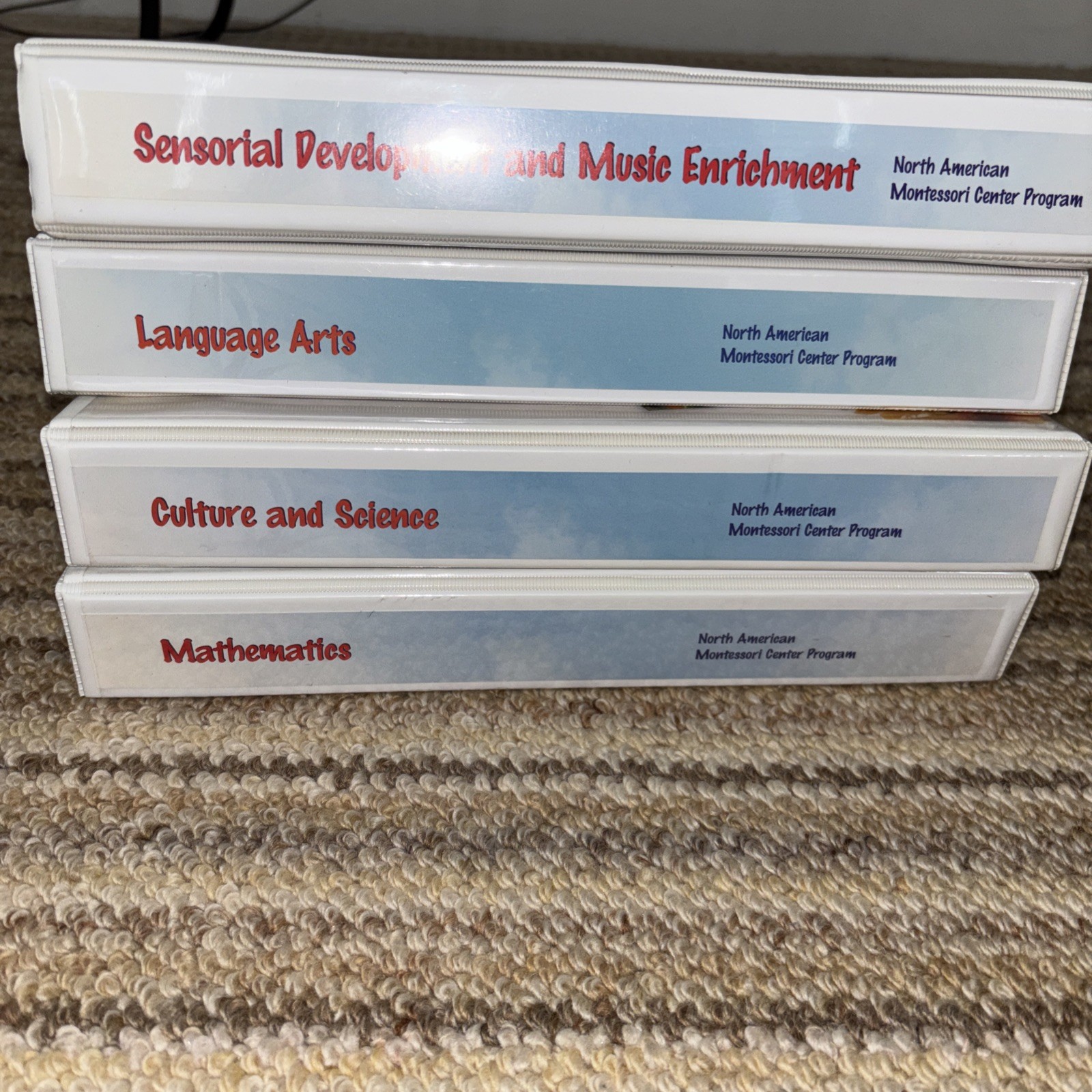 NAMC N American Montessori Early Childhood Curriculum 3-6 ,Set Of 6 Manuals