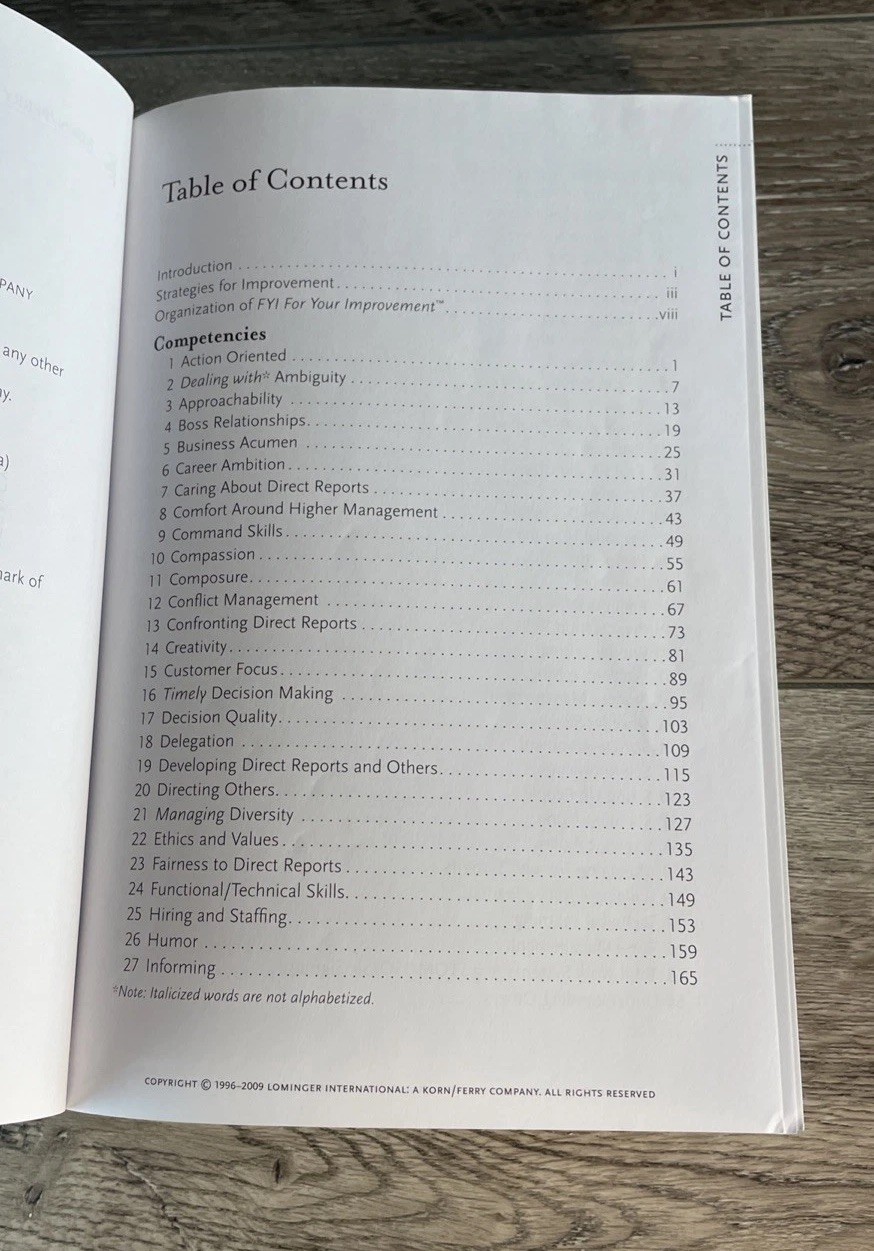 FYI for Your Improvement : A Guide for Development and Coaching 5th Edition NICE
