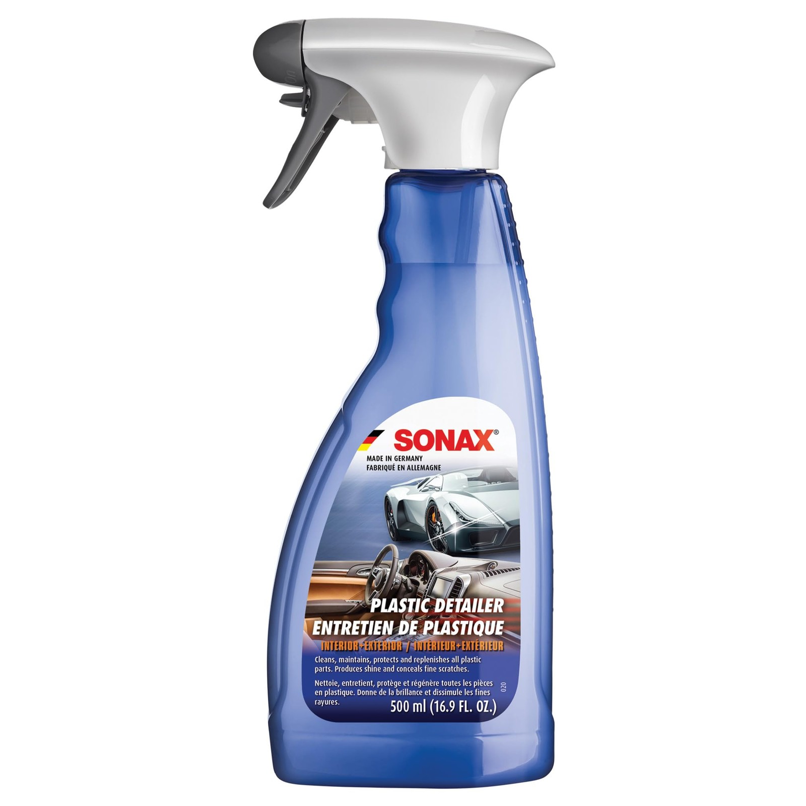 Plastic Detailer Interior Cleaner, Protectant & Engine Dressing 500ml