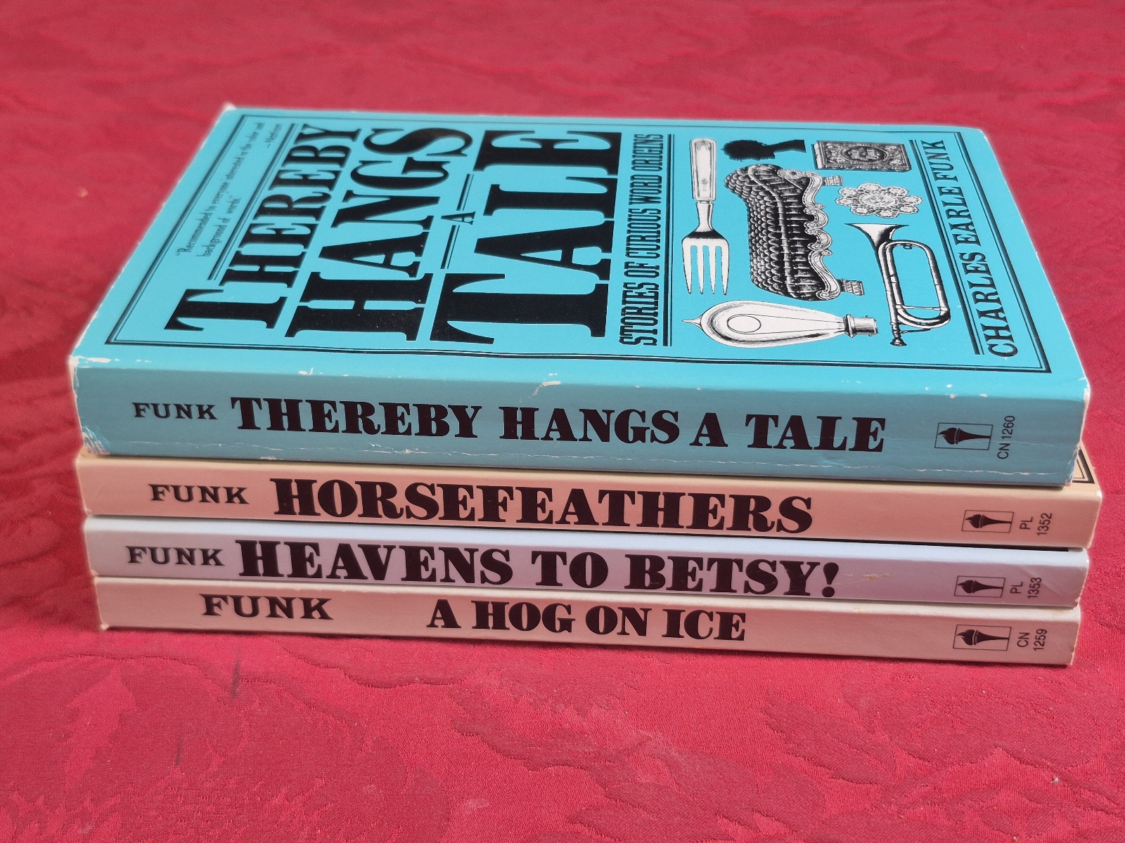 4 Books – Horsefeathers, Hog on Ice, Heavens to Betsy, more – Charles Earle Funk