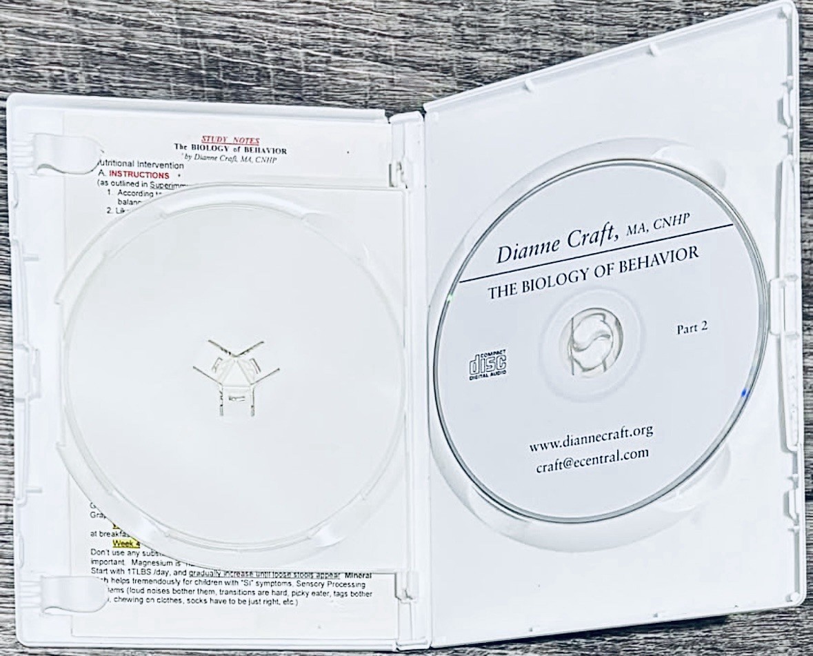 Biology Of Behavior CDs – Behavior & Attention Problems in Children Dianne Craft