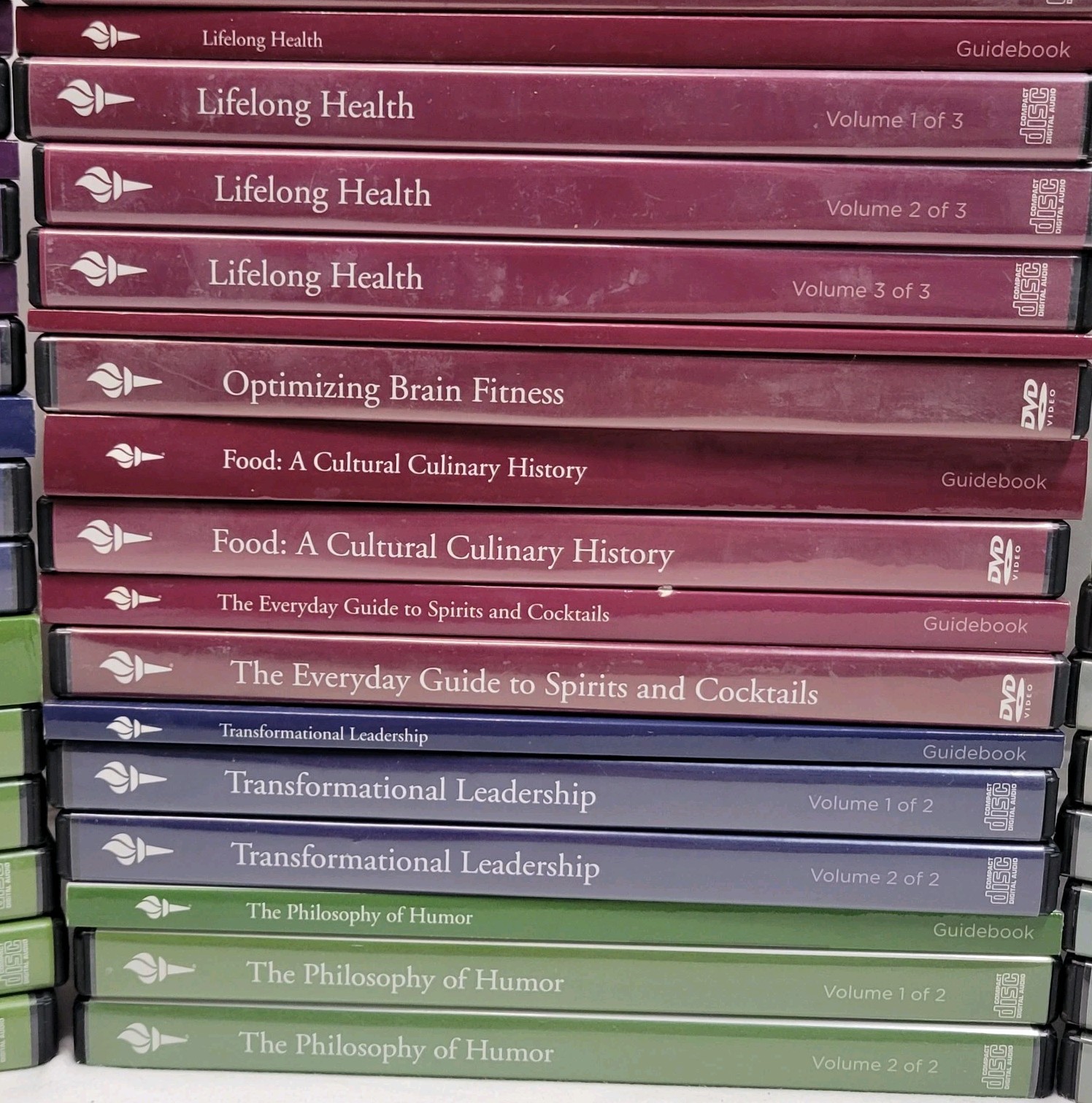 The Great Courses Lot of 35 Different Complete Courses CDs DVDs With Guidebooks