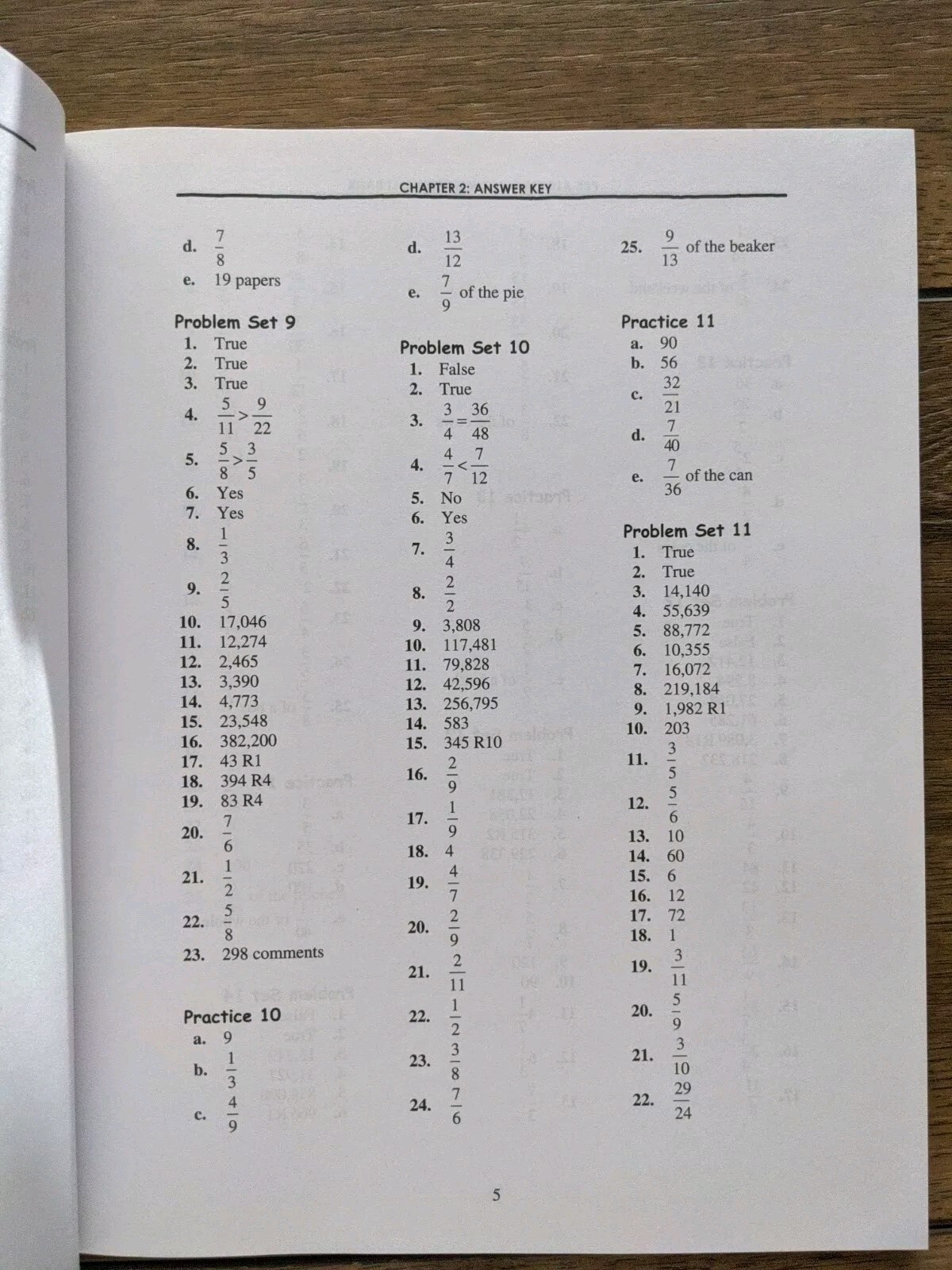 PRE-ALGEBRA A TEACHING TEXTBOOK Answer Key Test Homeschool By Greg Sabouri ED5