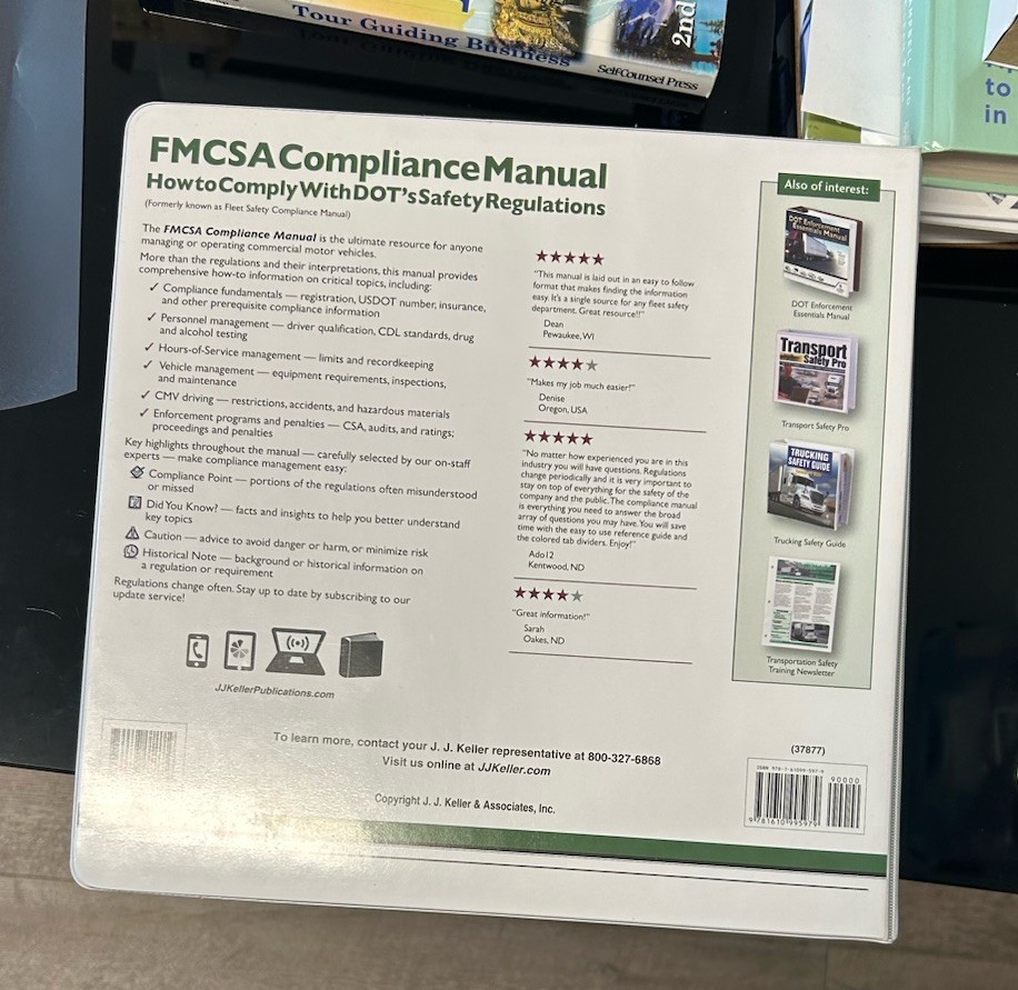 FMCSA Compliance Manual How To Comply With DOT Safety Regulations J.J. Keller