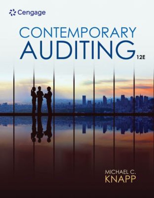 Contemporary Auditing Paperback Michael C. Knapp