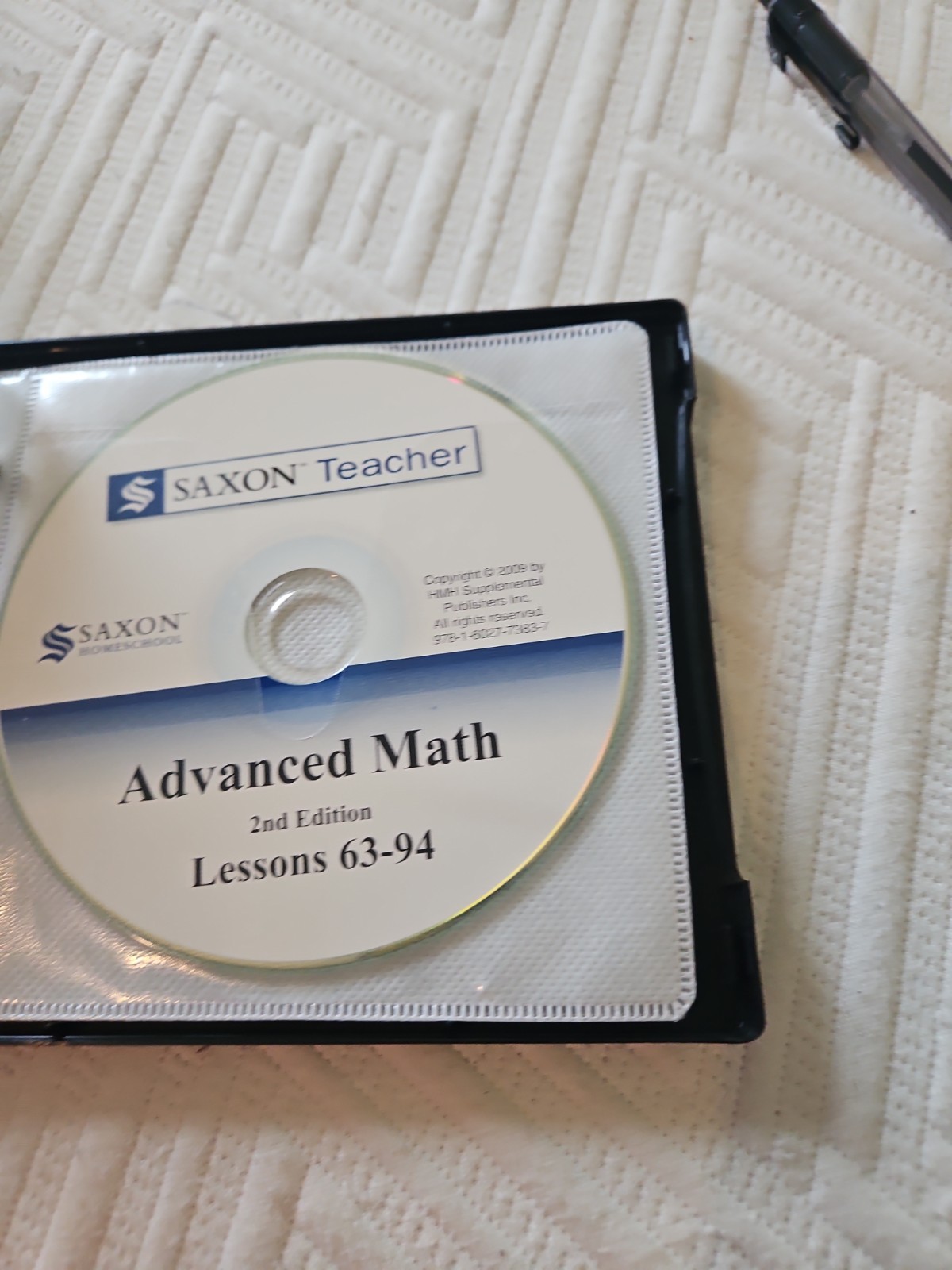 Saxon Advanced Mathematics Second Edition 4 Book Full Set W/Lesson & Test Cd