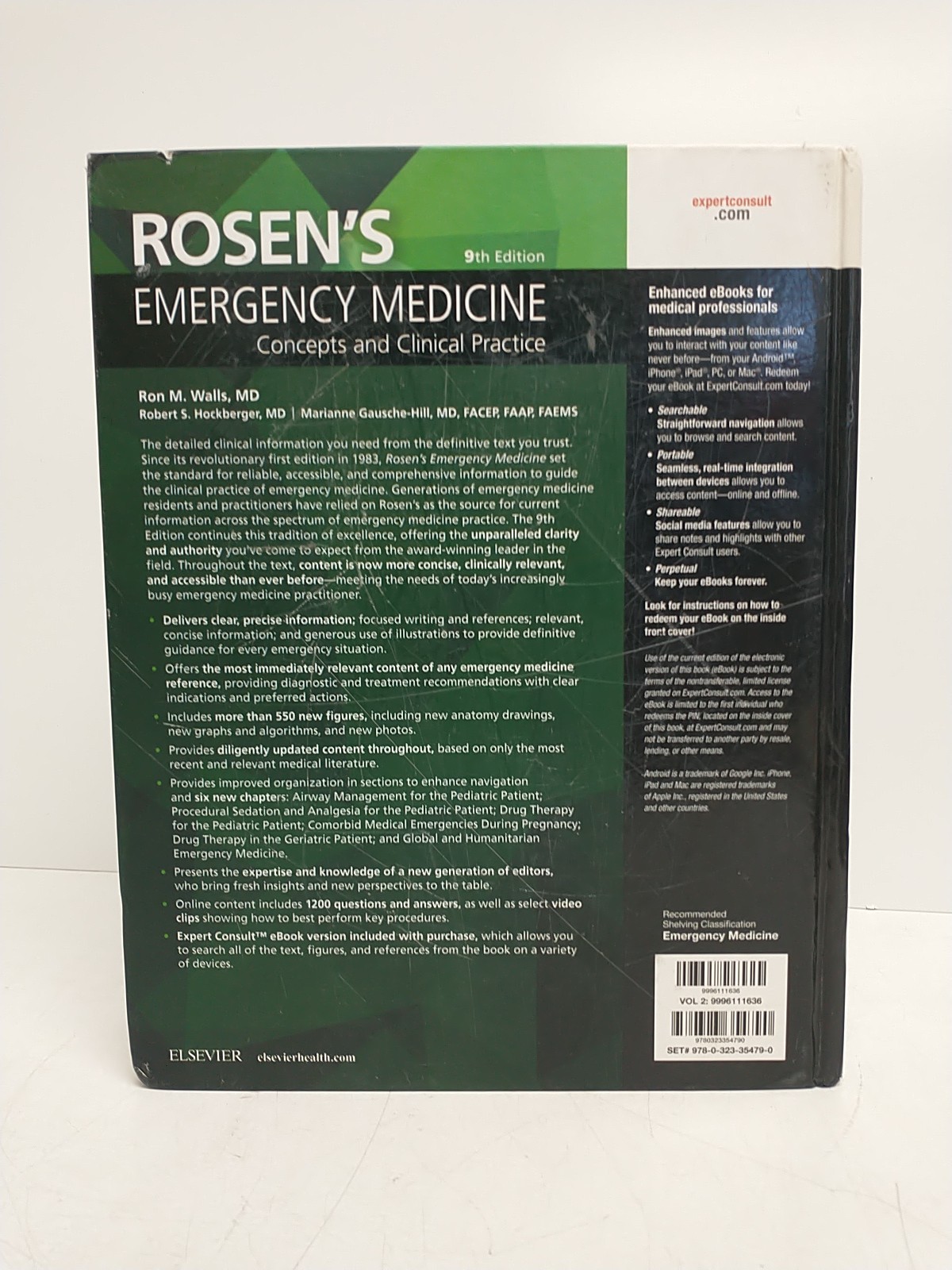 Rosen’s Emergency Medicine 9th Edition Volume 2 ONLY Ron M. Walls