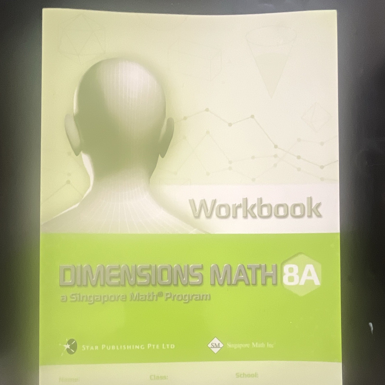 Singapore Math Dimensions Math 8A Workbook English Middle School Math