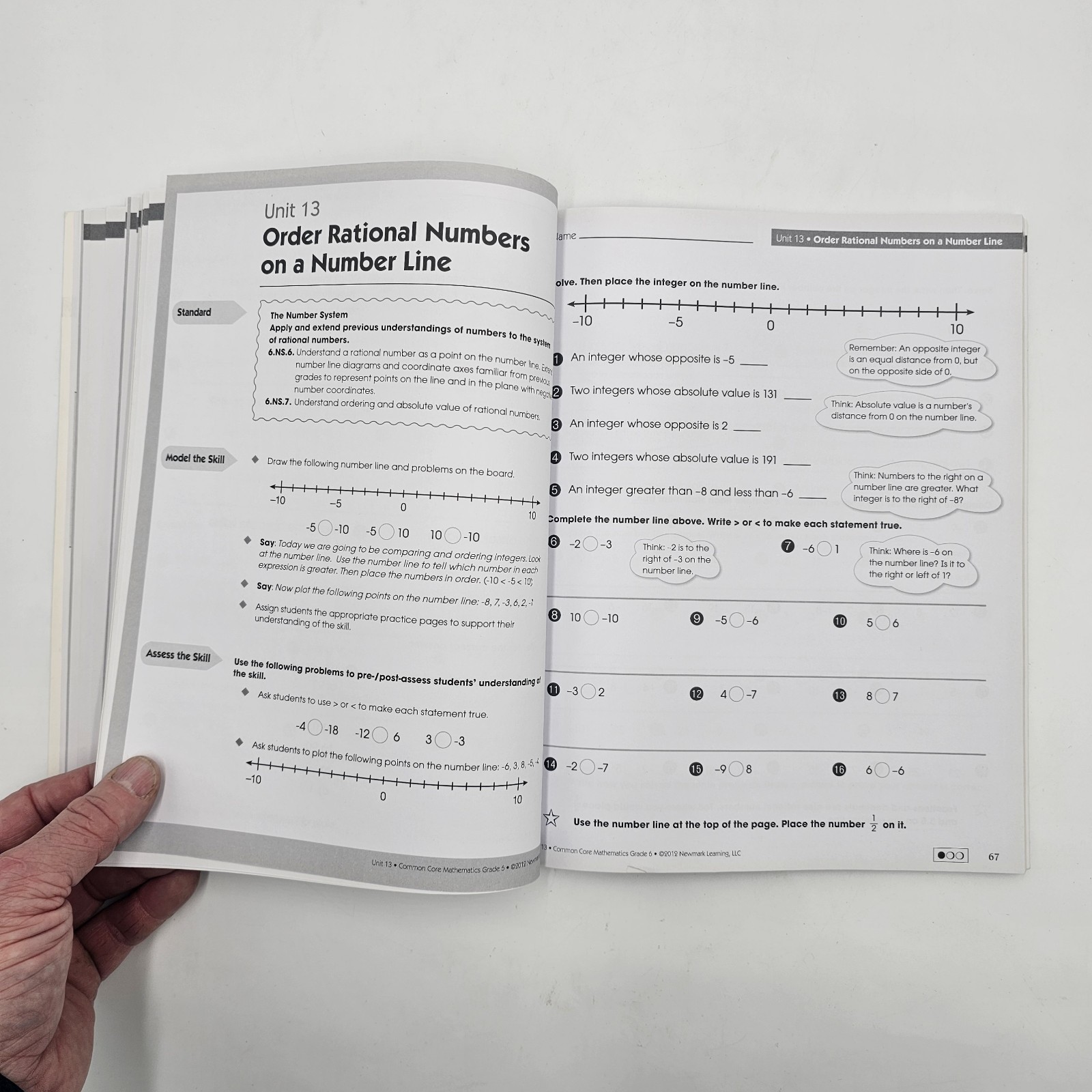 Common Core Math Grade 6 | Newmark Learning Workbook | Homeschool PB Acceptable
