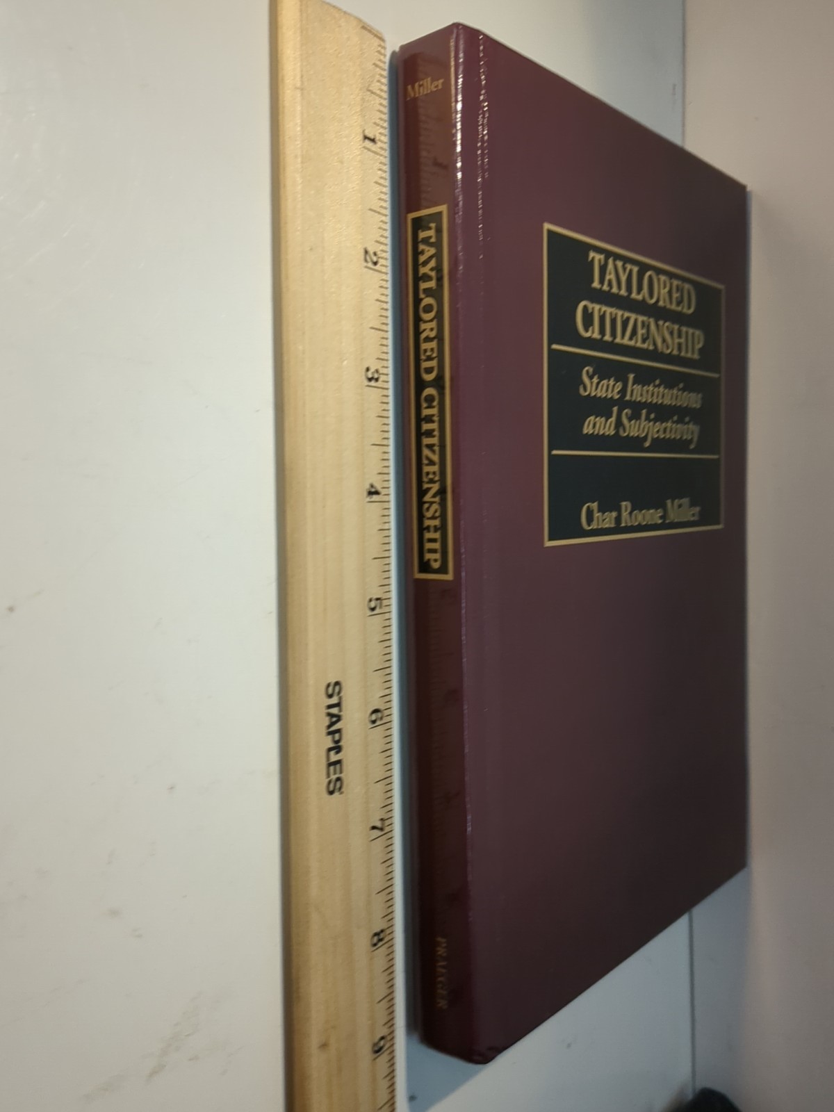 Taylored Citizenship: State Institutions and Subjectivity by Char Miller (Englis