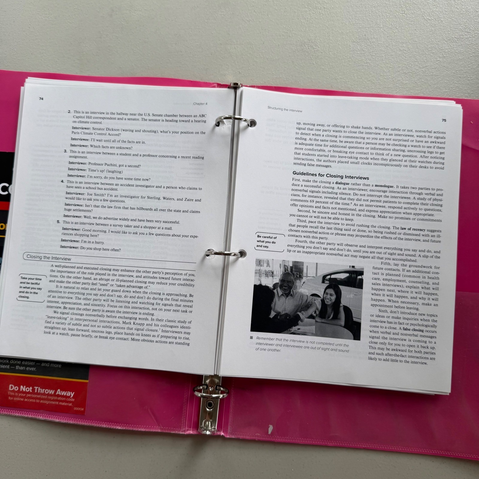 Interviewing Principles & Practices 16th Ed Stewart Loose Leaf Binder & Connect
