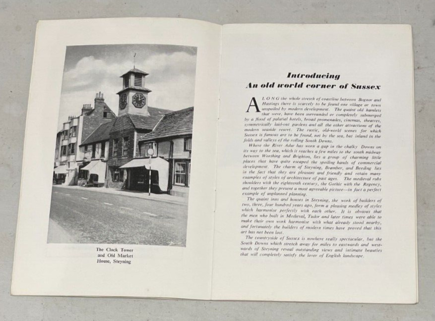 The Official Guide To Steyning, Bramber and Beeding Sussex 1958 – 9